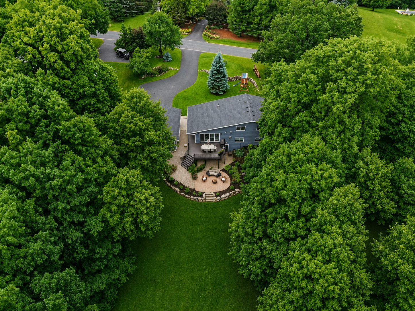 Property ariel view