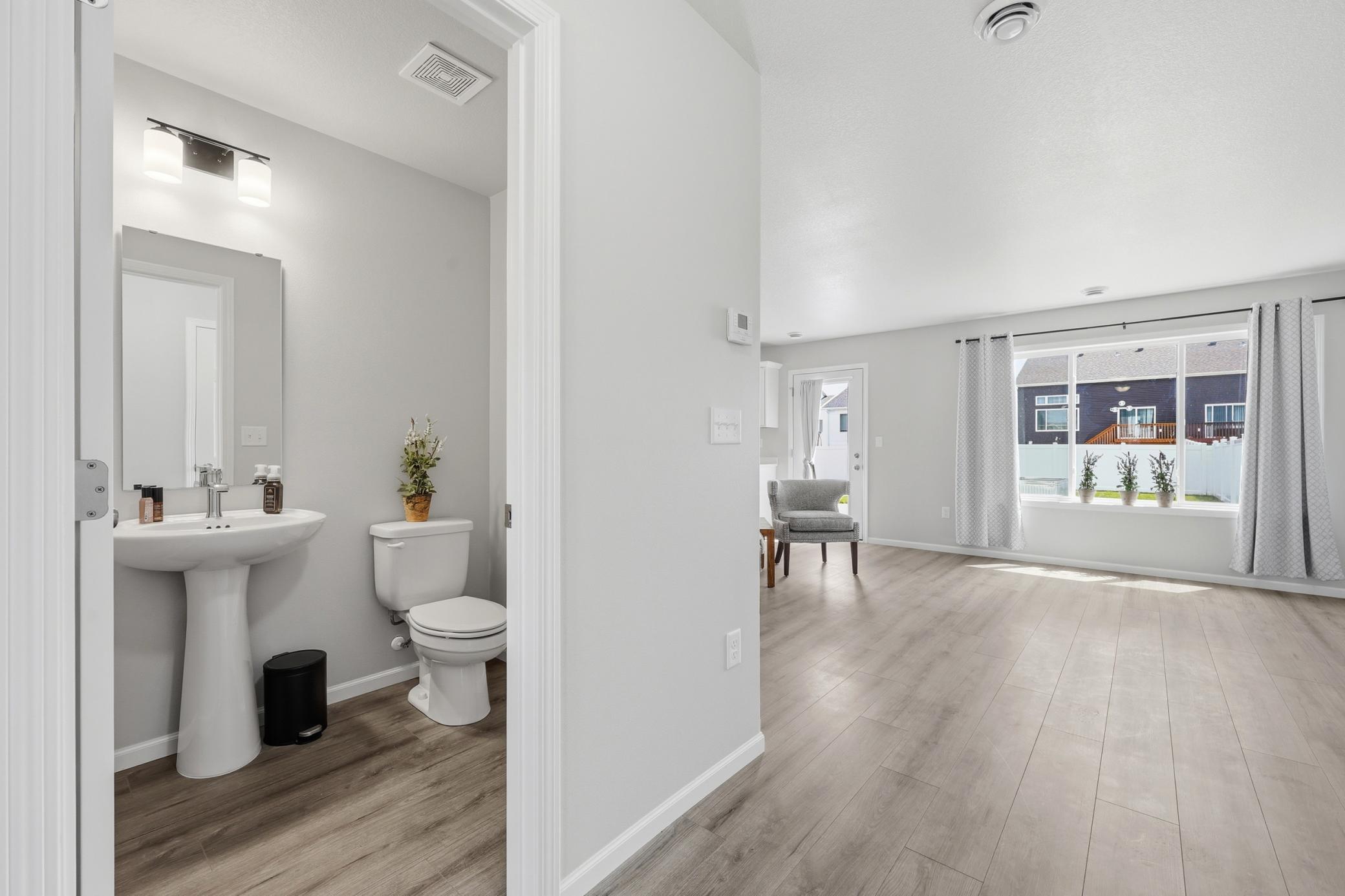 Living Room & Half Bath