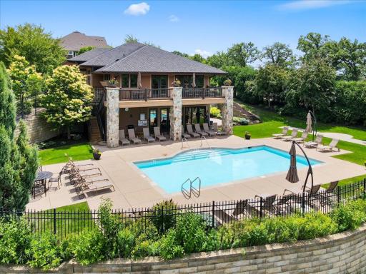 Lake side club house includes a pool, gym and massive great room!