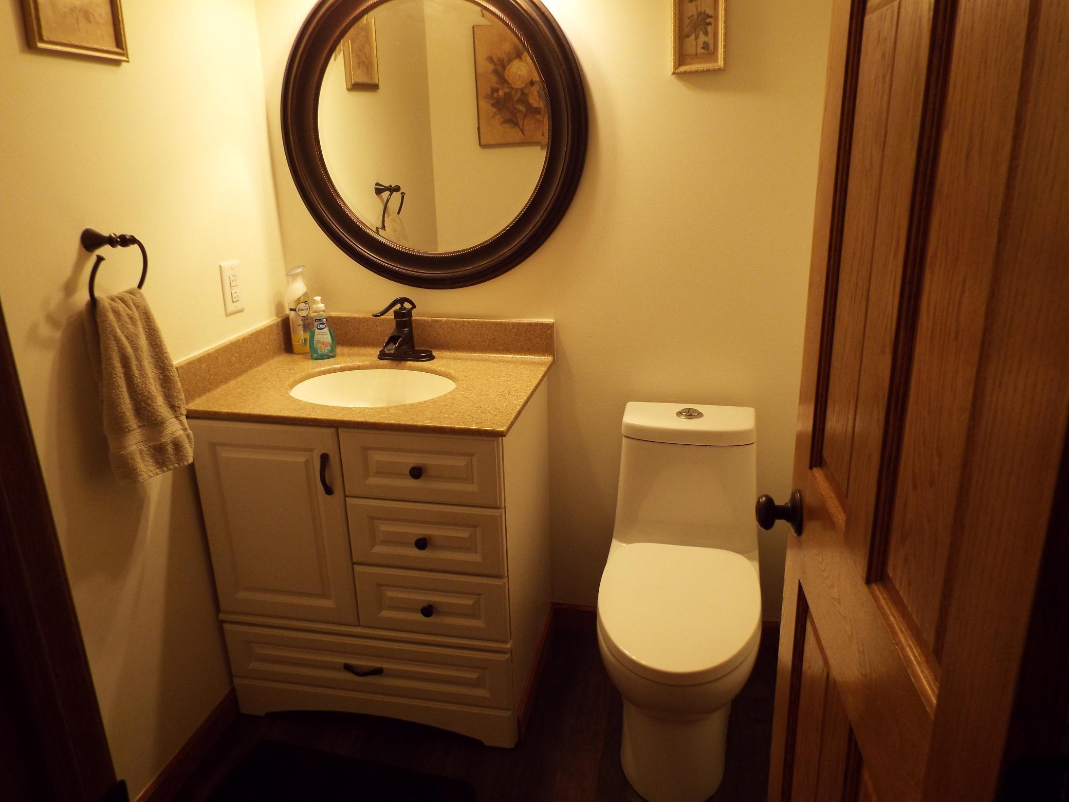 half bath main floor