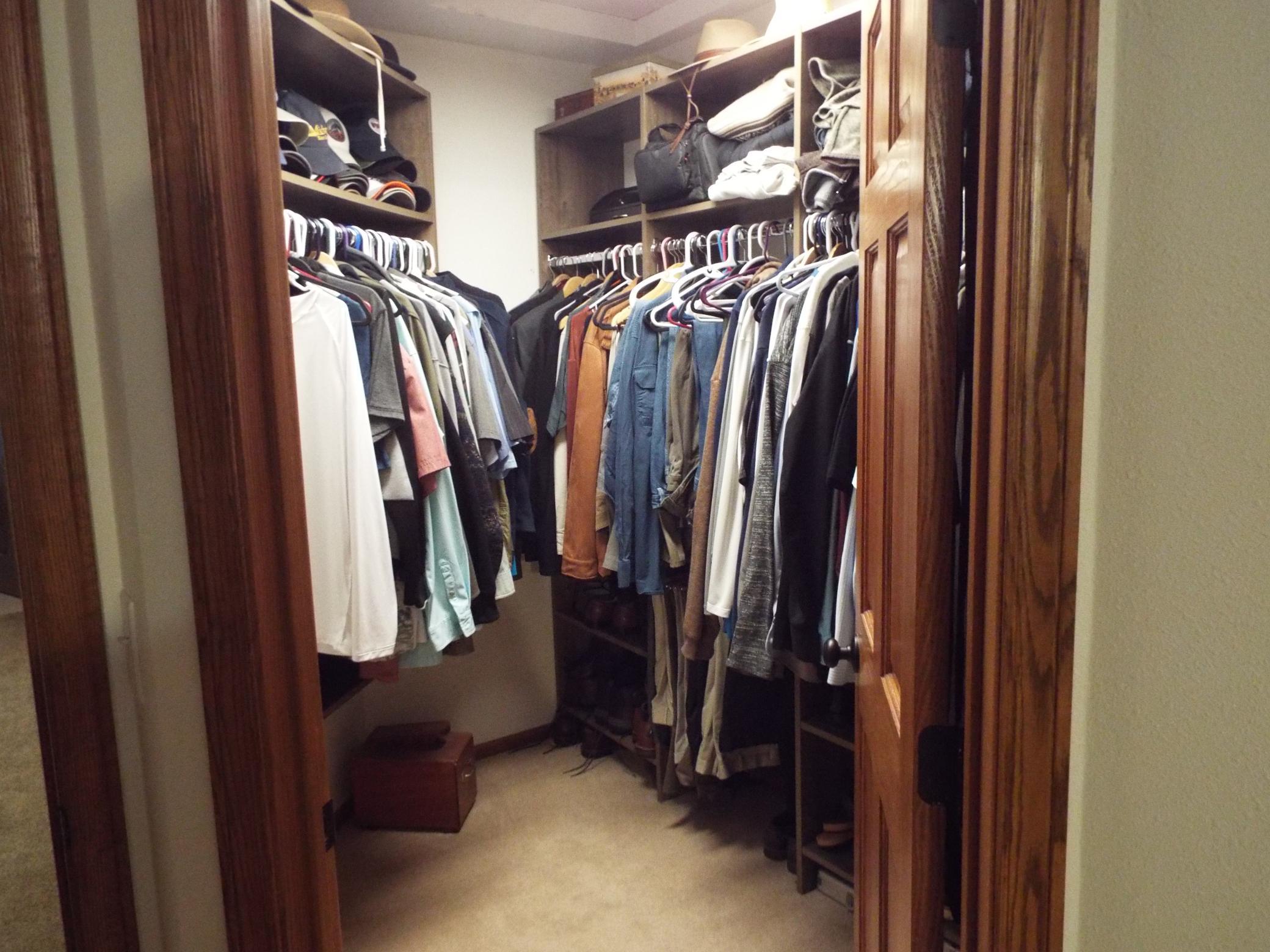 His closet