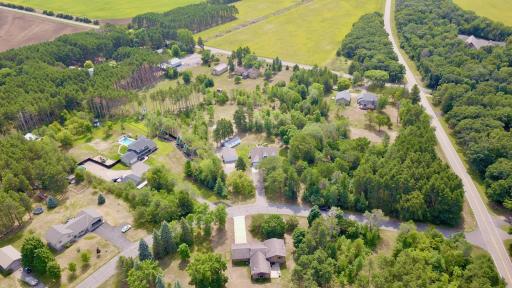 Arial view of Timberlane Estates and 2.5 Acre home site