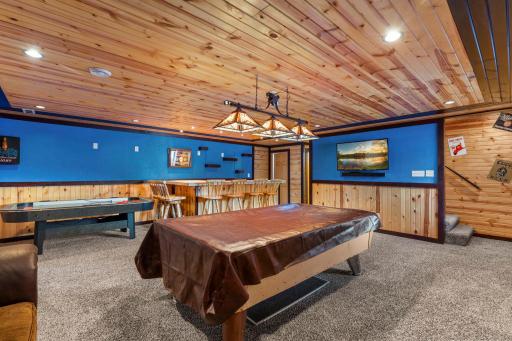 Imagine all the fun times playing pool and air hockey