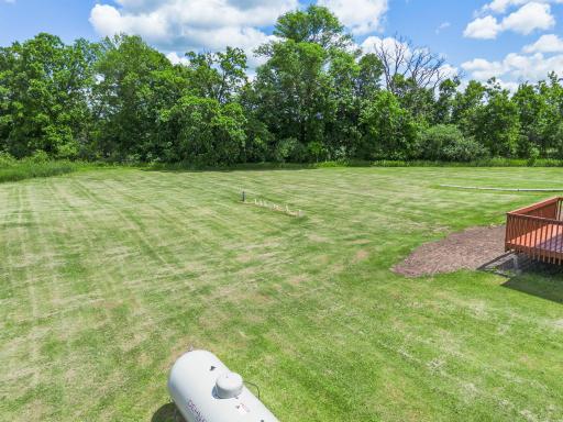 Spacious backyard for yard games or a large garden