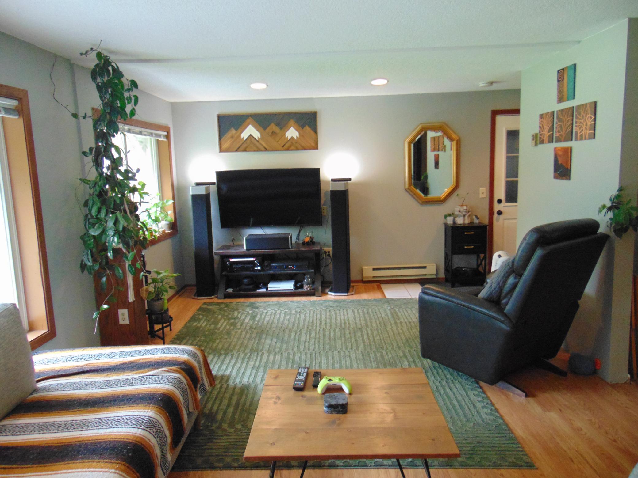 Bright living room.