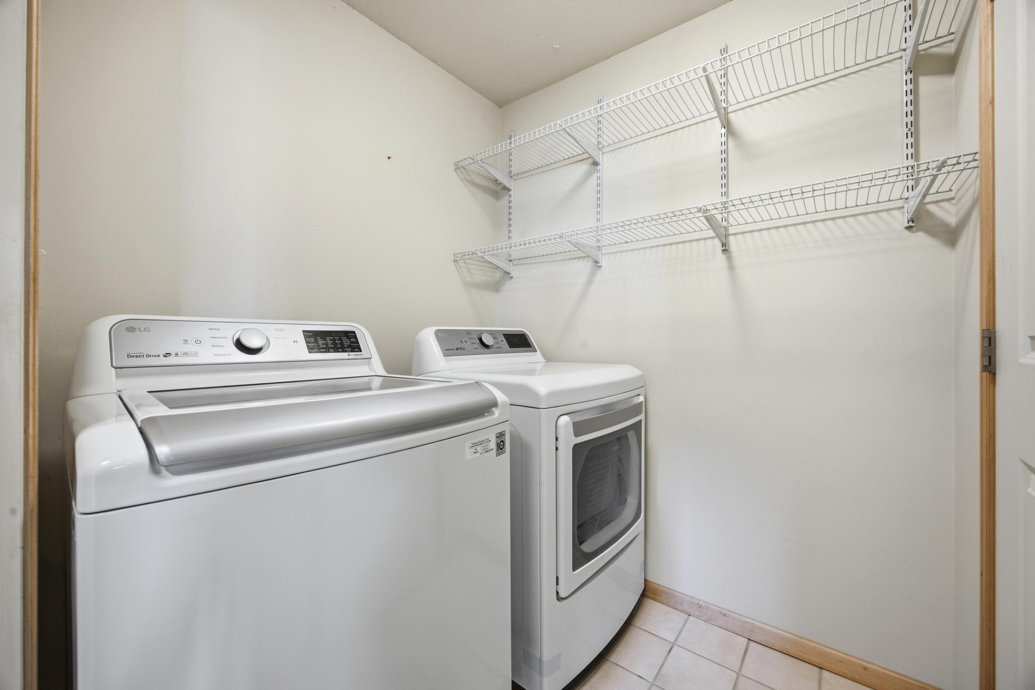 Lower laundry room