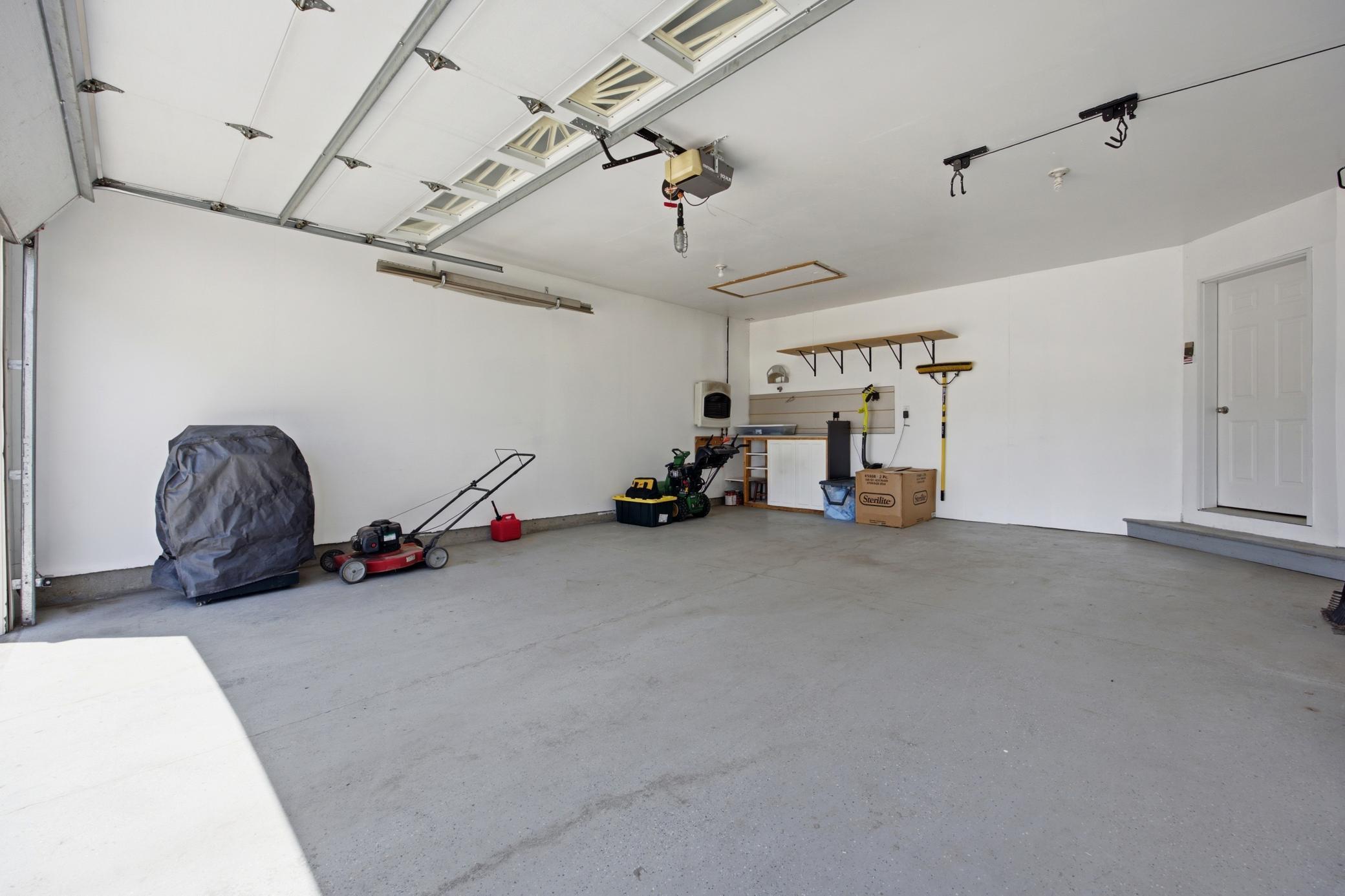 2 stall heated garage