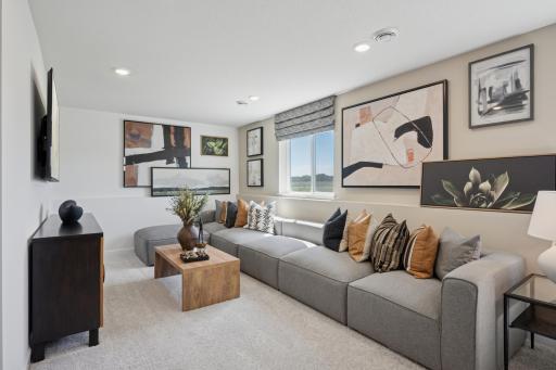 *Photo of model home, actual features may vary. The recreation room.