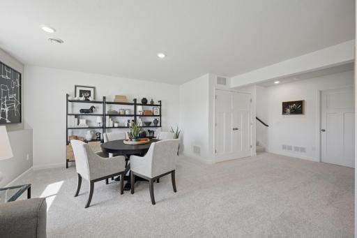 *Photo of model home, actual features may vary. The recreation room.