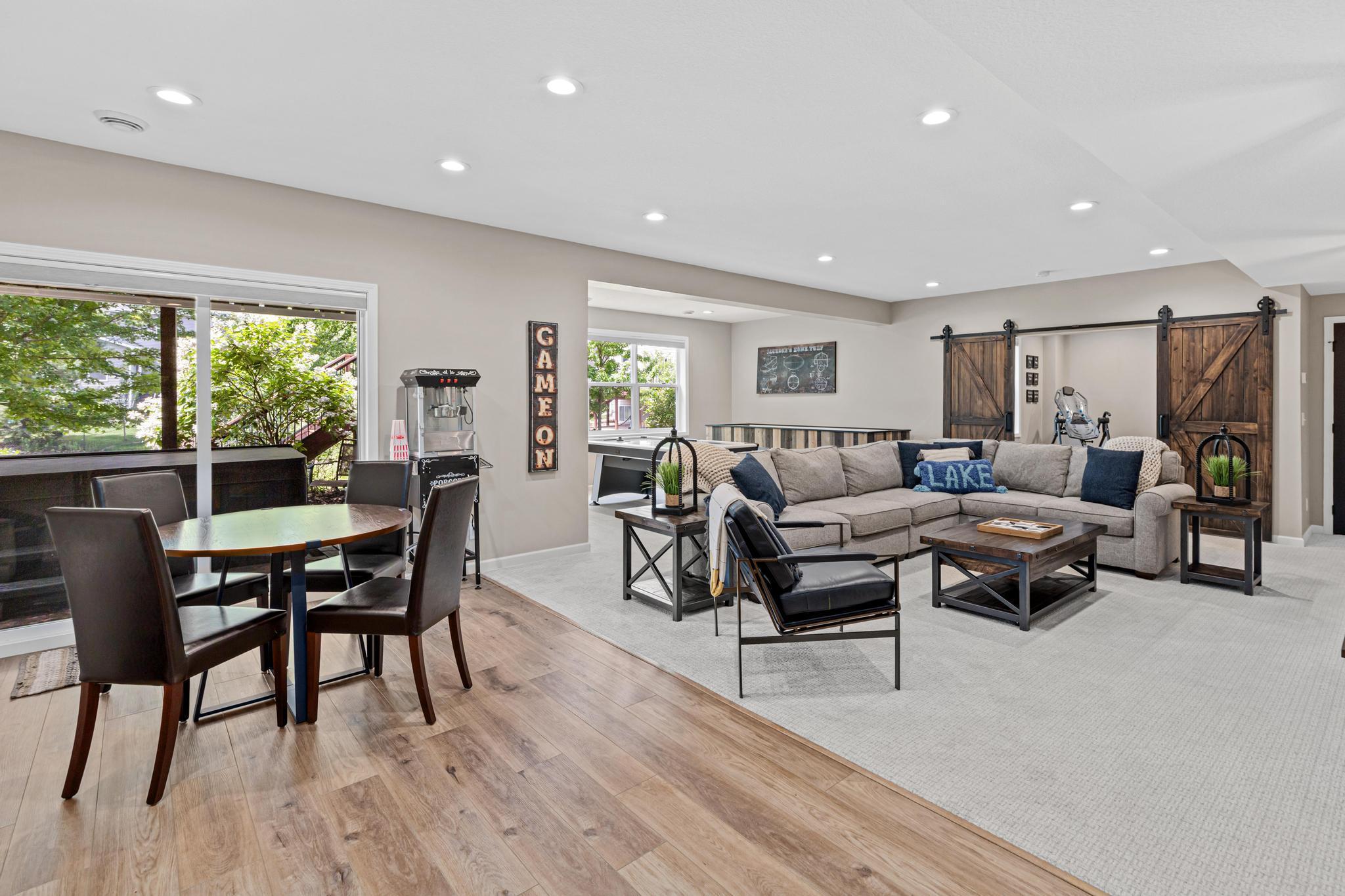 Open to the family room.