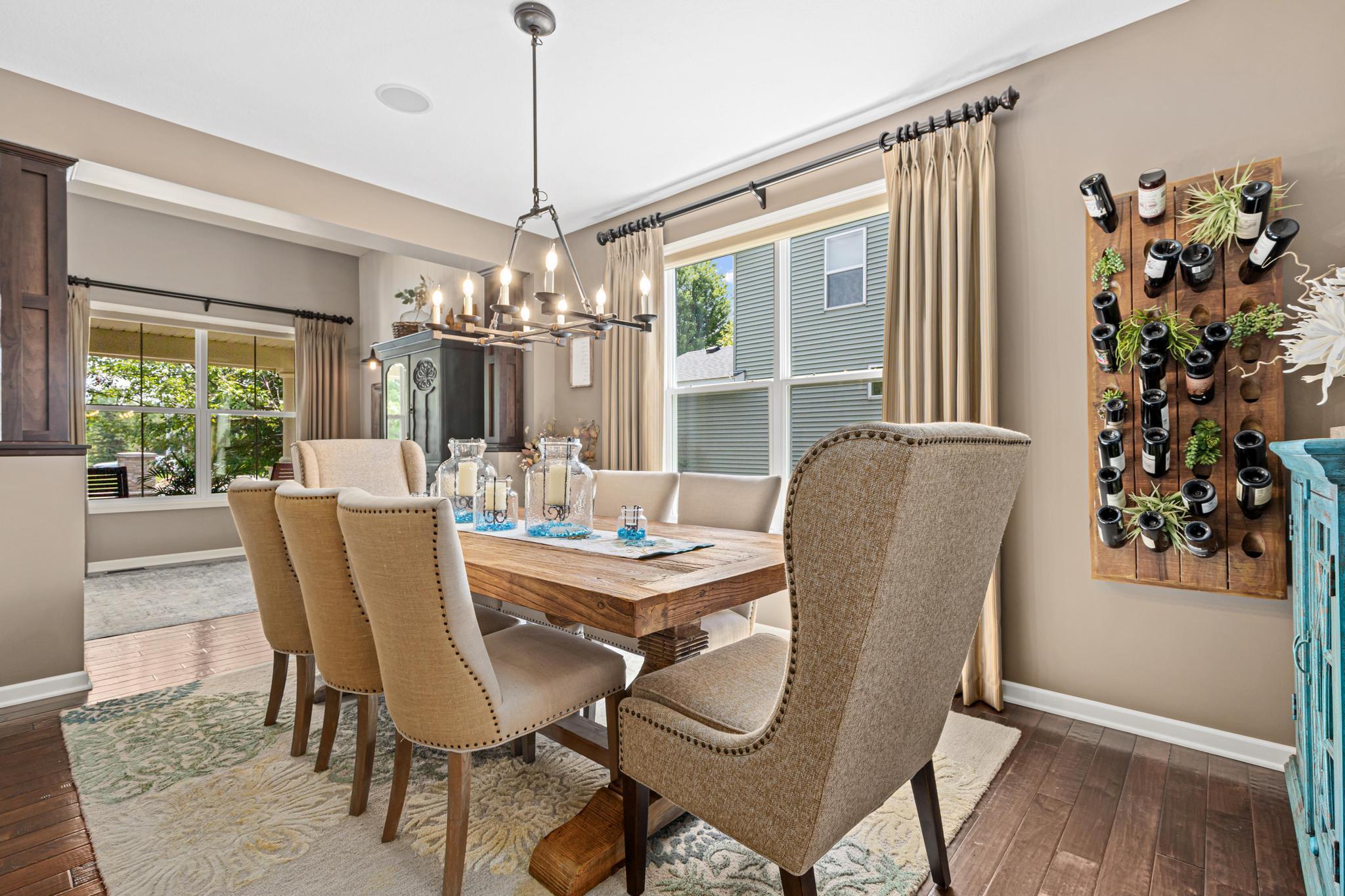 Formal dining area perfect for a special dinner.