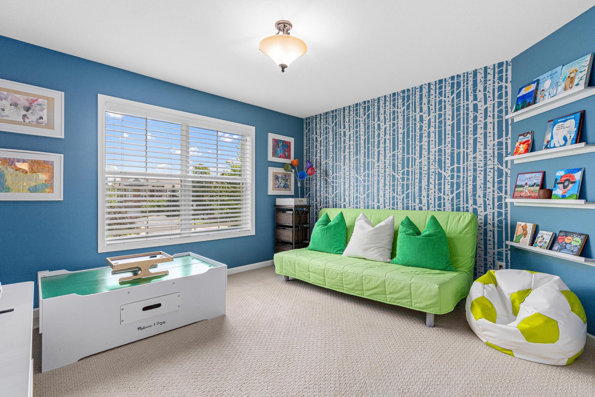 Upper level bedroom one.