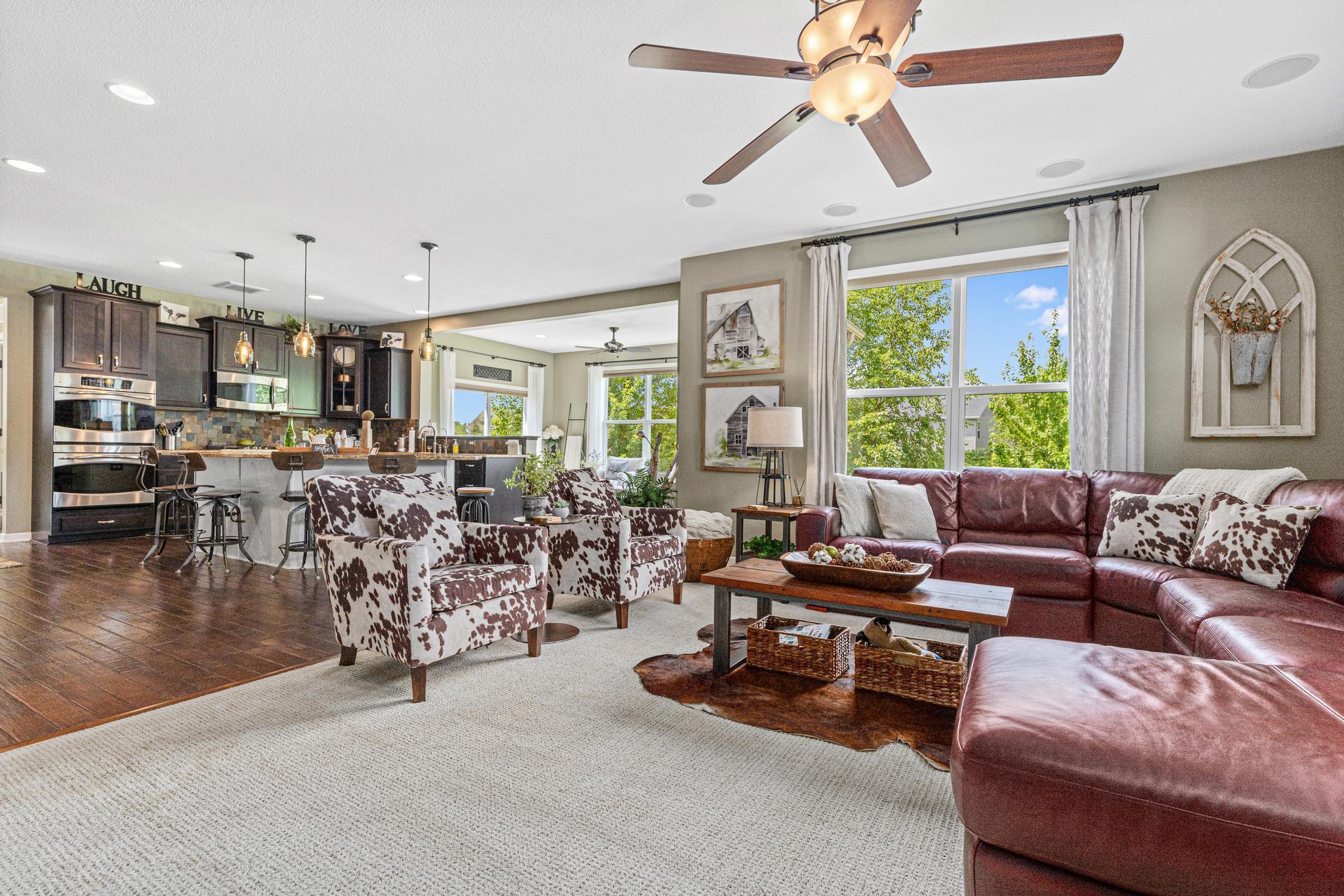 Open concept main level.