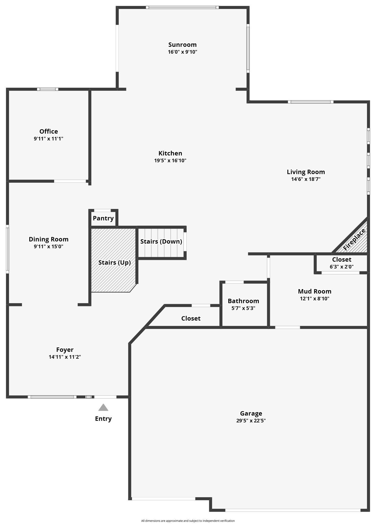 Main Level Floor Plan