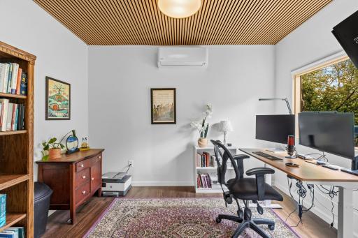 Office in the detached garage.