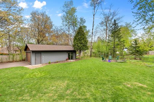 Detached garage.