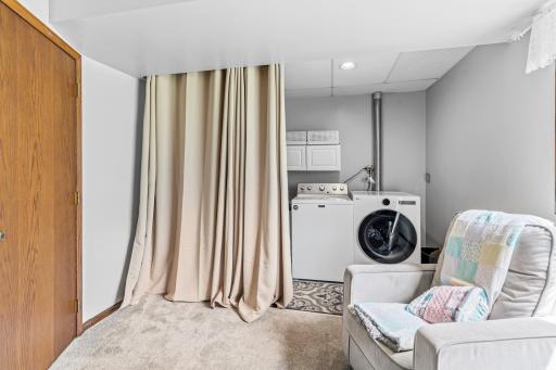 Lower level laundry.