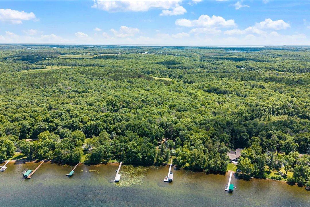 Looking east from Hanks Lake towards the west edge of the parcel
