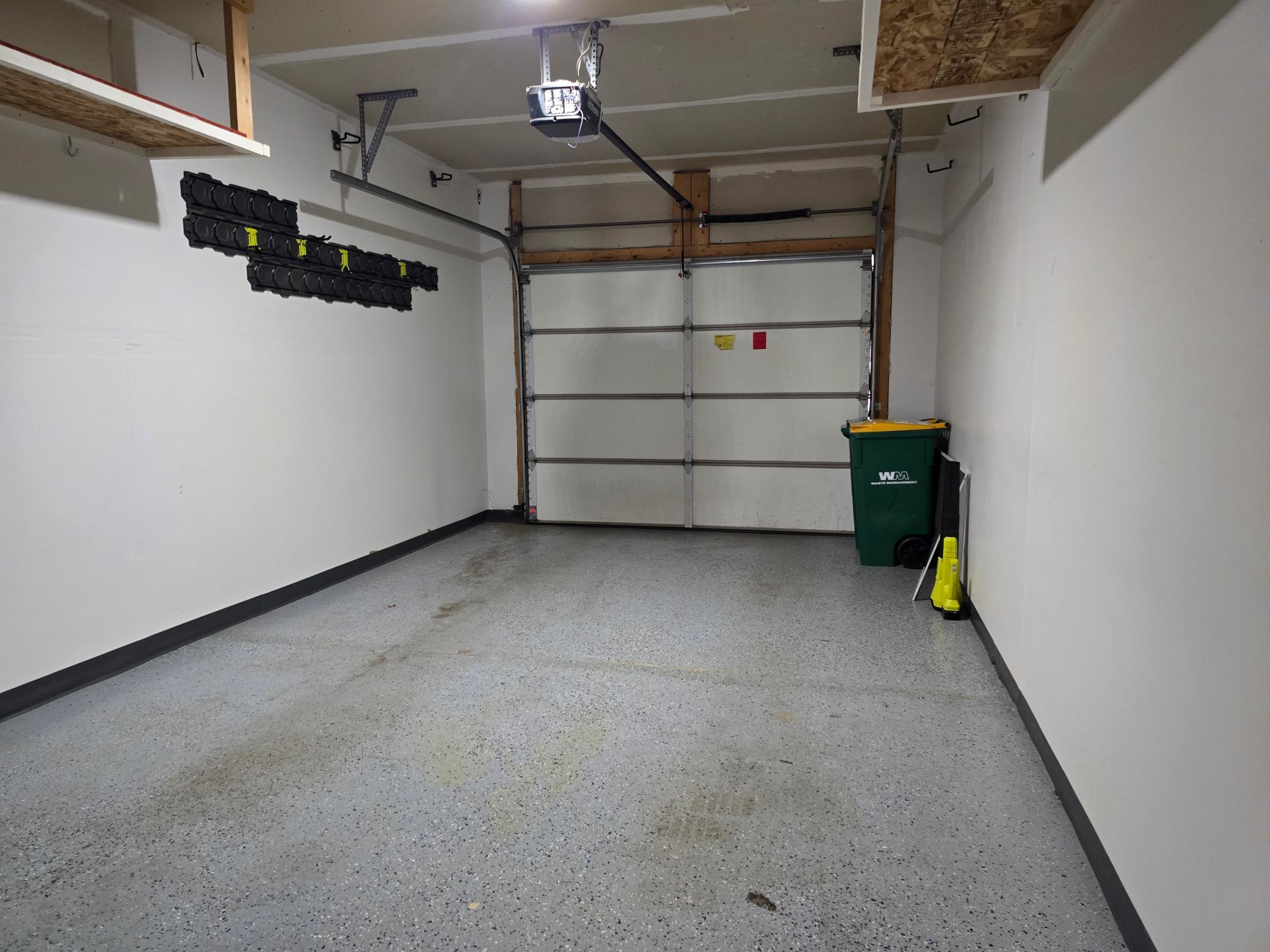 Garage Insulated with Epoxy floor