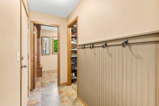 Hallway leading to the pantry and laundry room