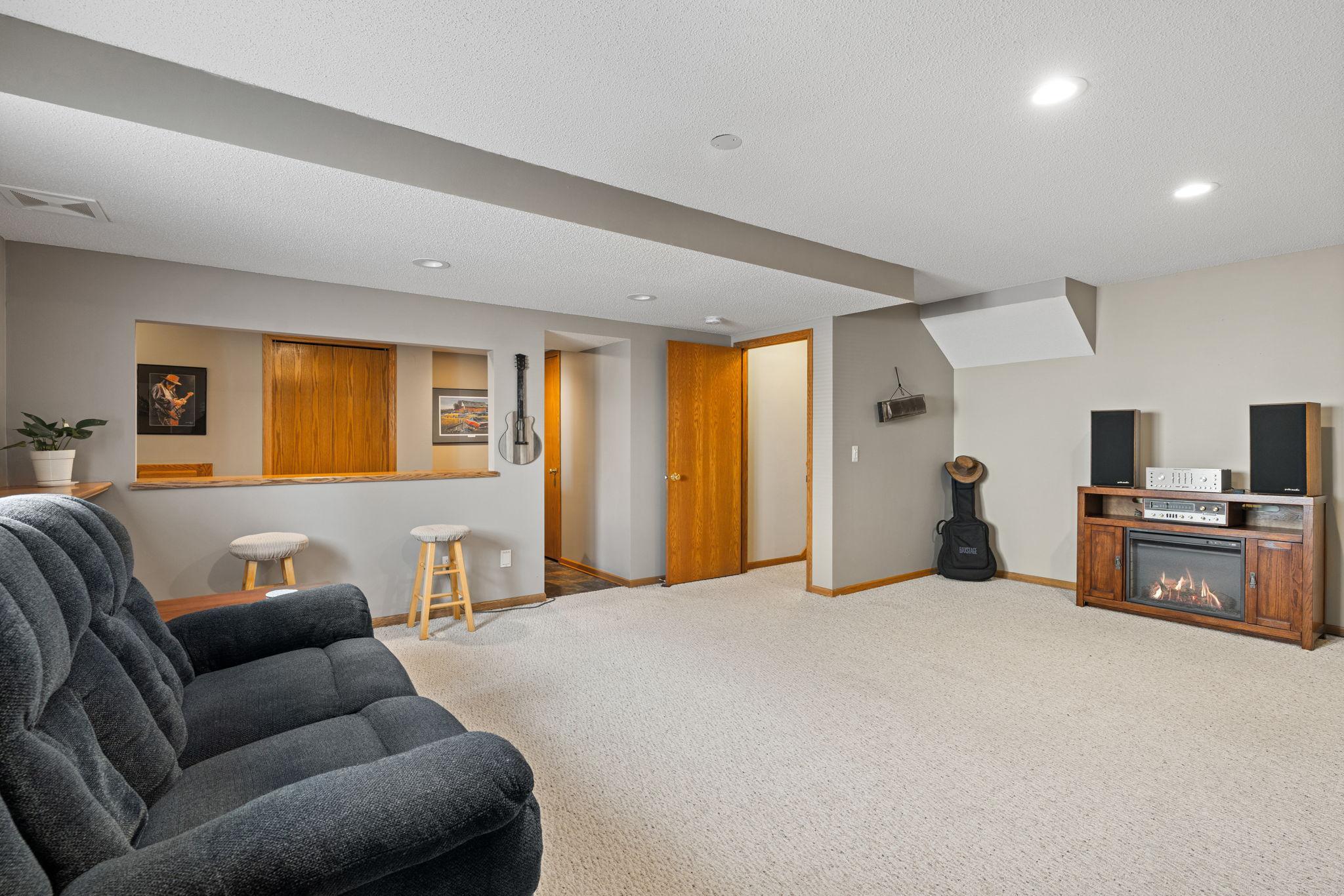 with a bar area!