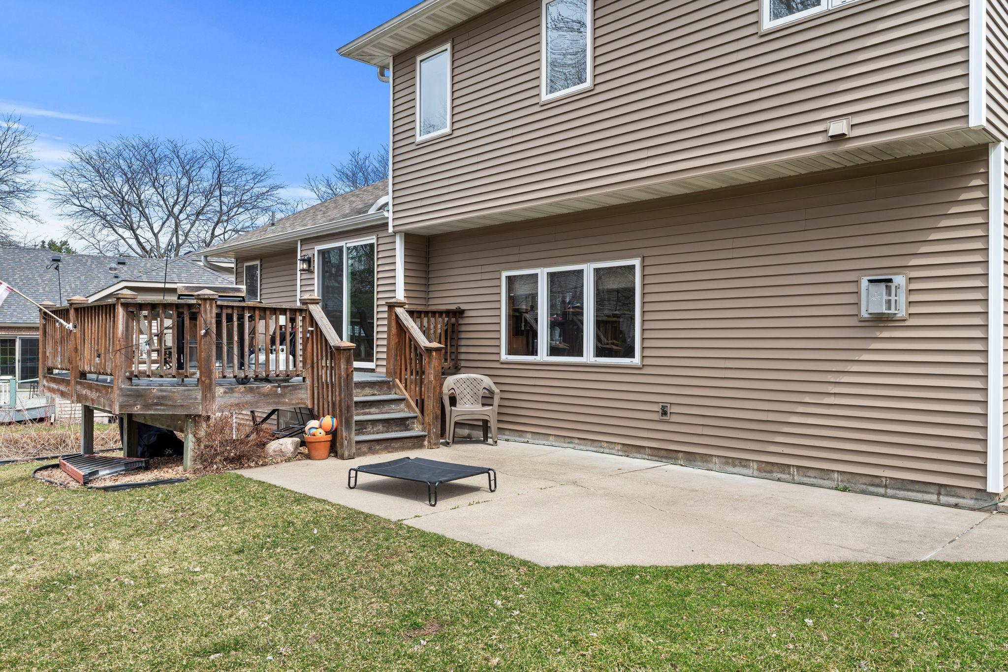 Nice size patio!
