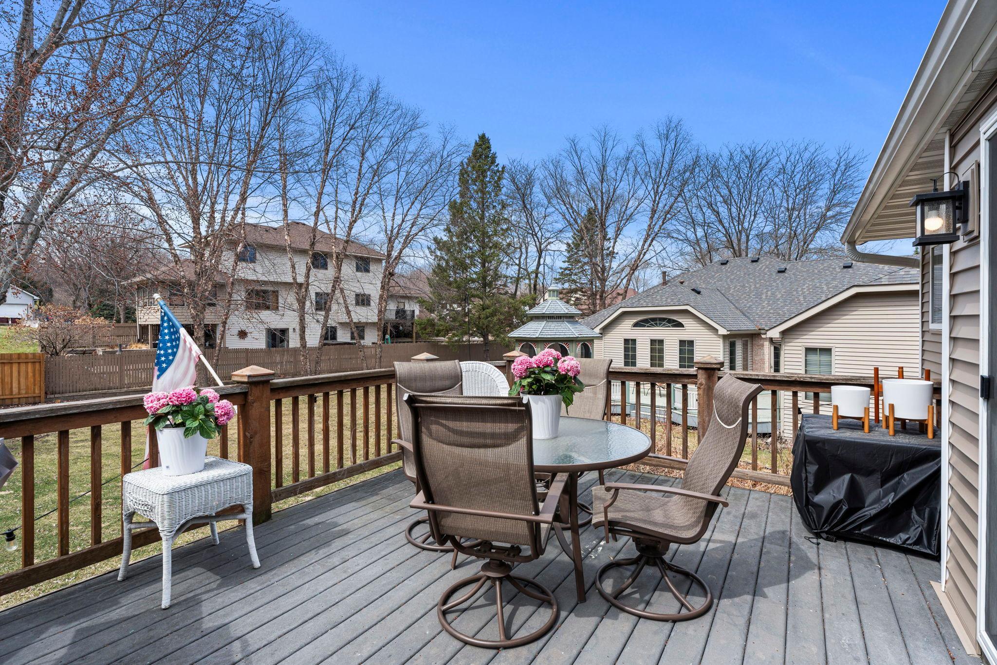 Large deck...