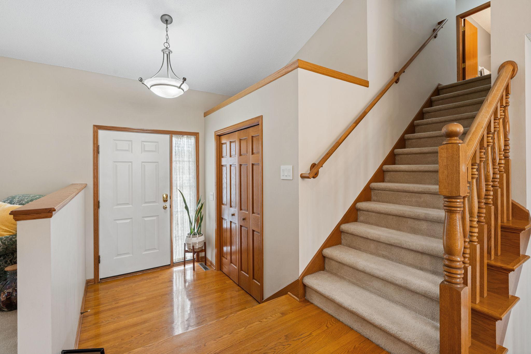 Stunning actual hardwood floors...