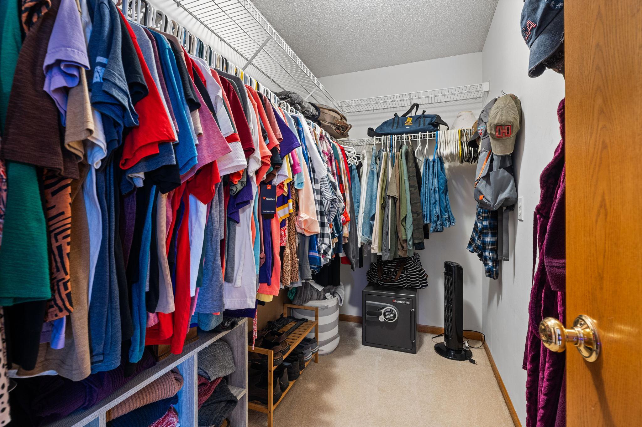 Primary walk-in closet