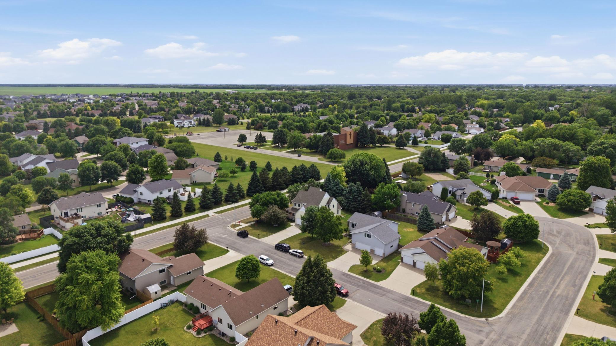 Cul-de-Sac Area to West with Subject Property at Corner