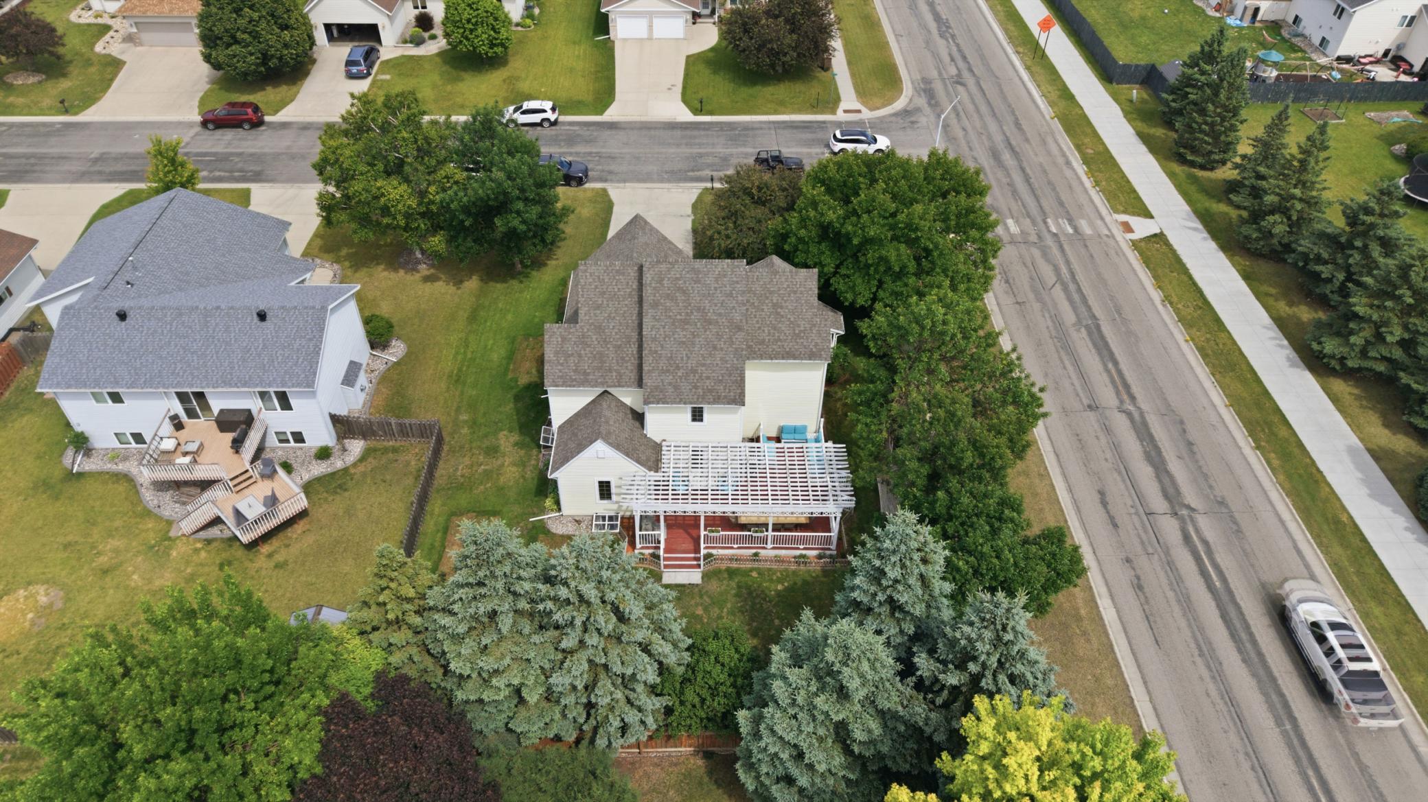 Aerial View to Backyard