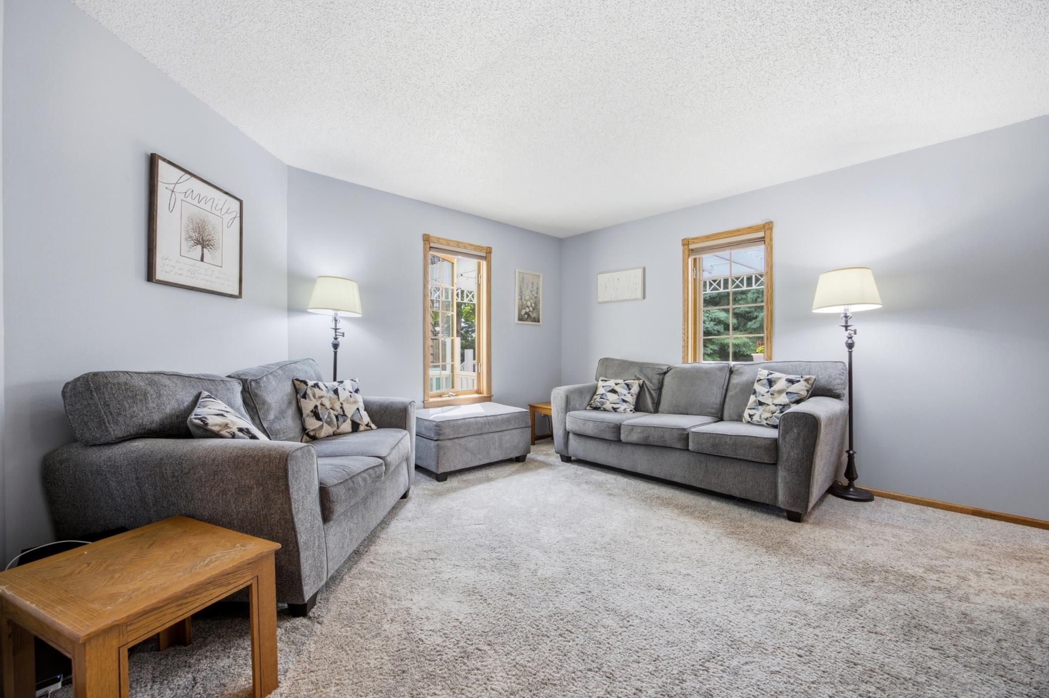 Main Floor Living Area with views to Backyard