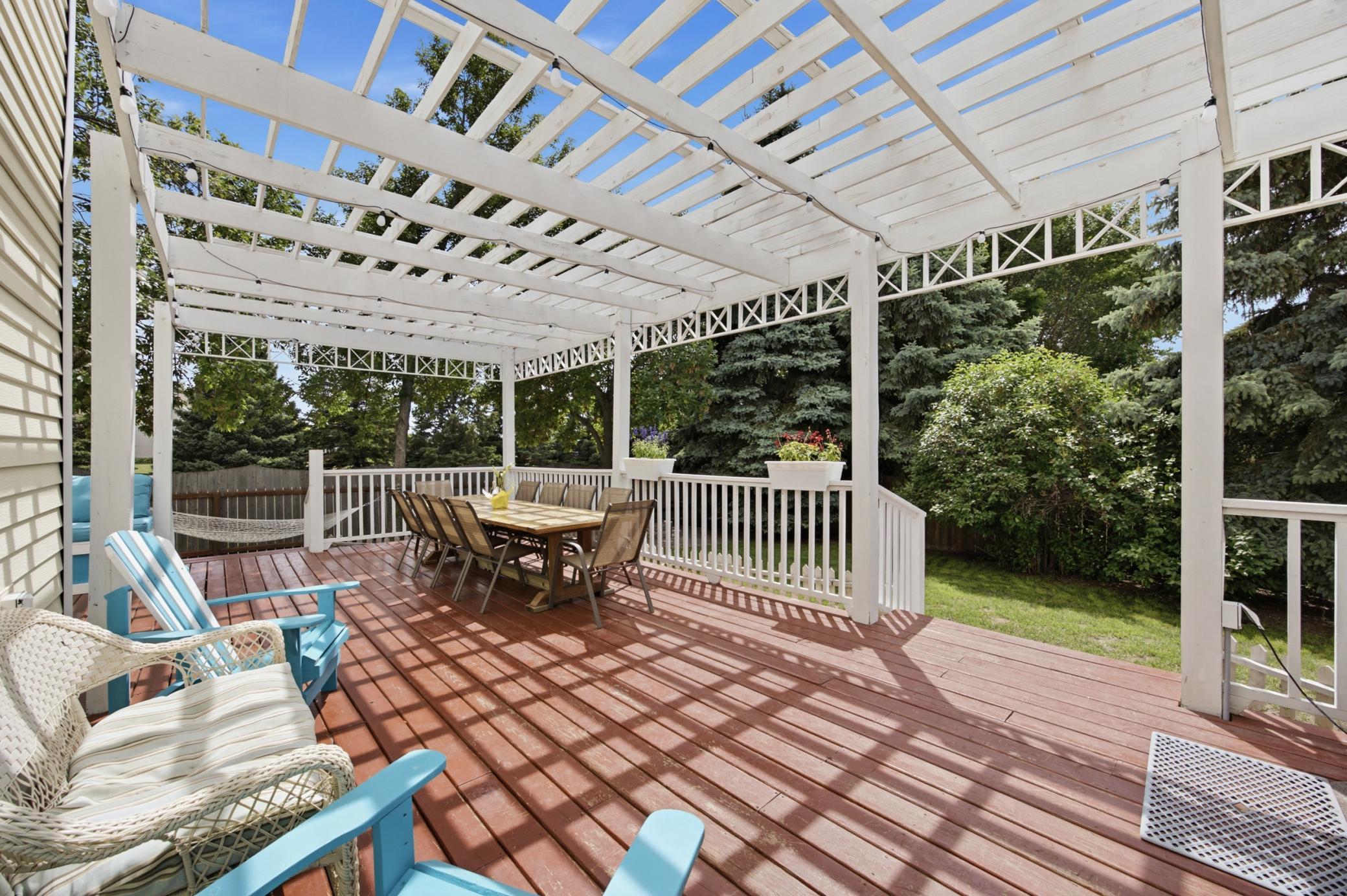 View to Deck from Dining Room Door