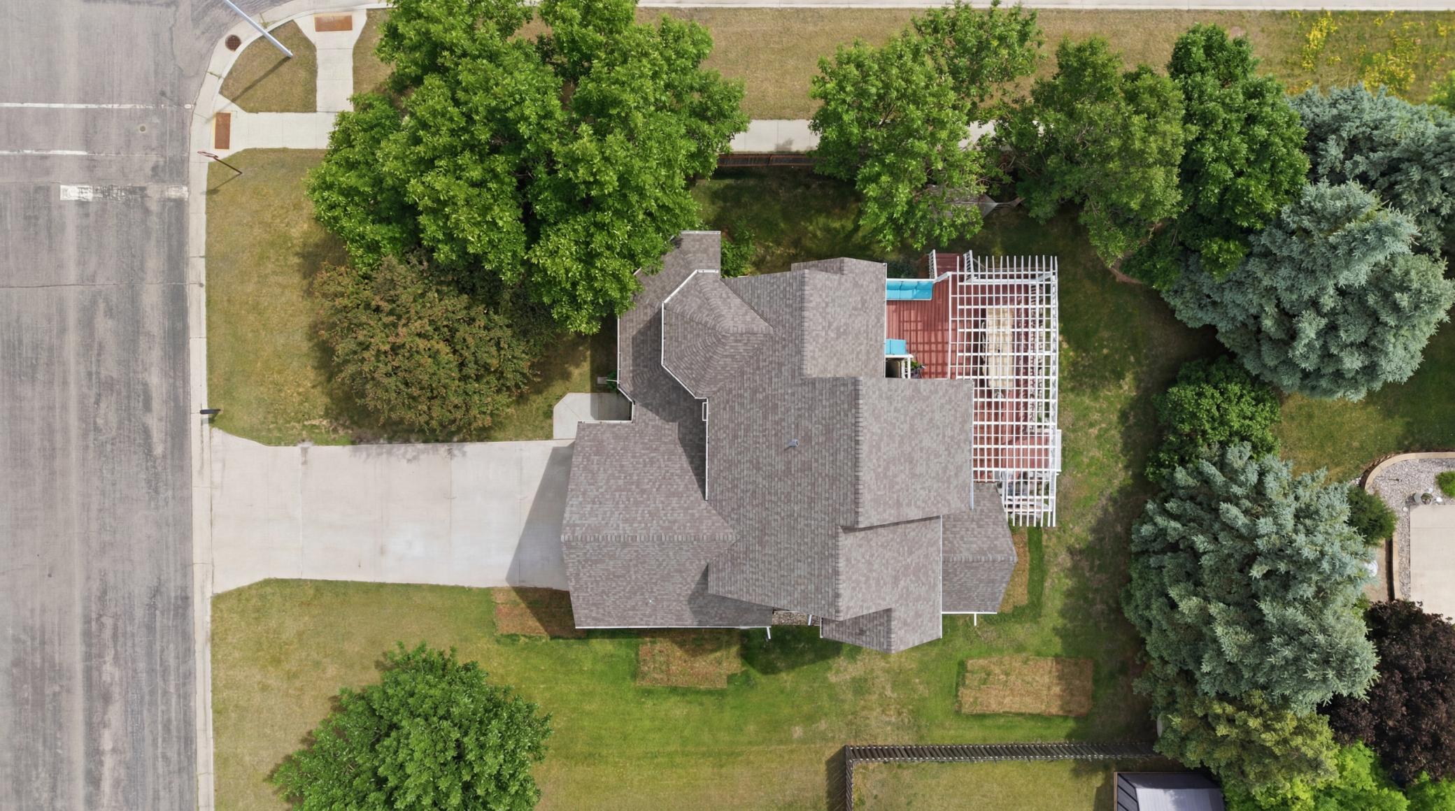Overhead View to Subject Property