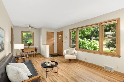 Beautiful picture window in the living room