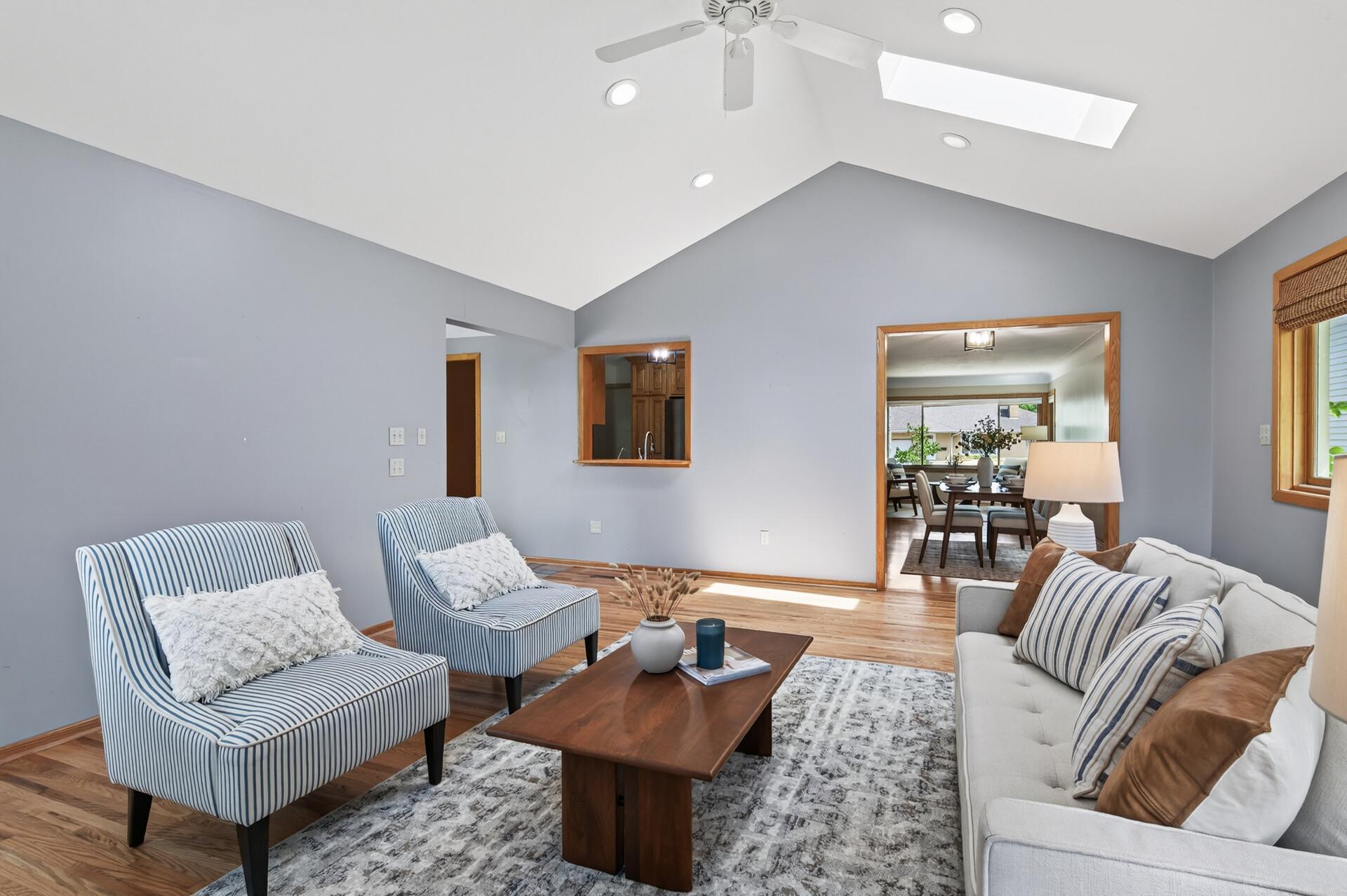 The open-concept living area offers the perfect space to gather with family and friends.