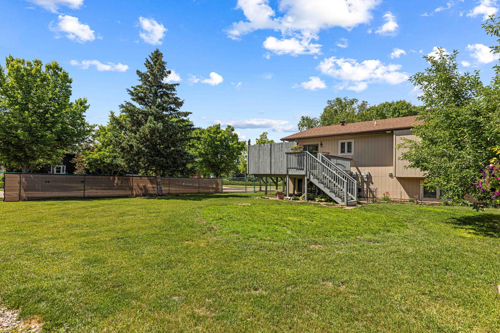 Fully Fenced Back Yard