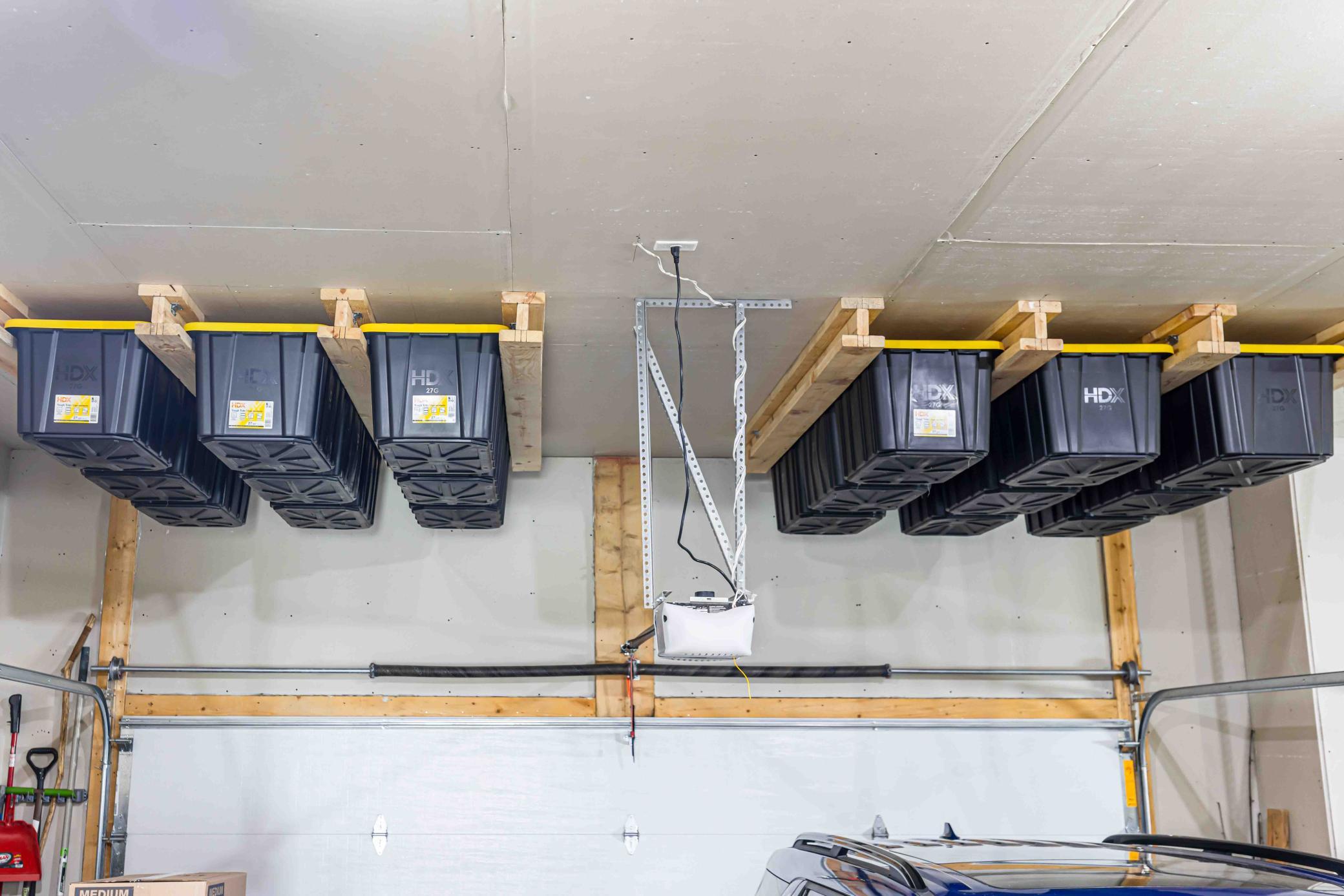 tote storage in garage