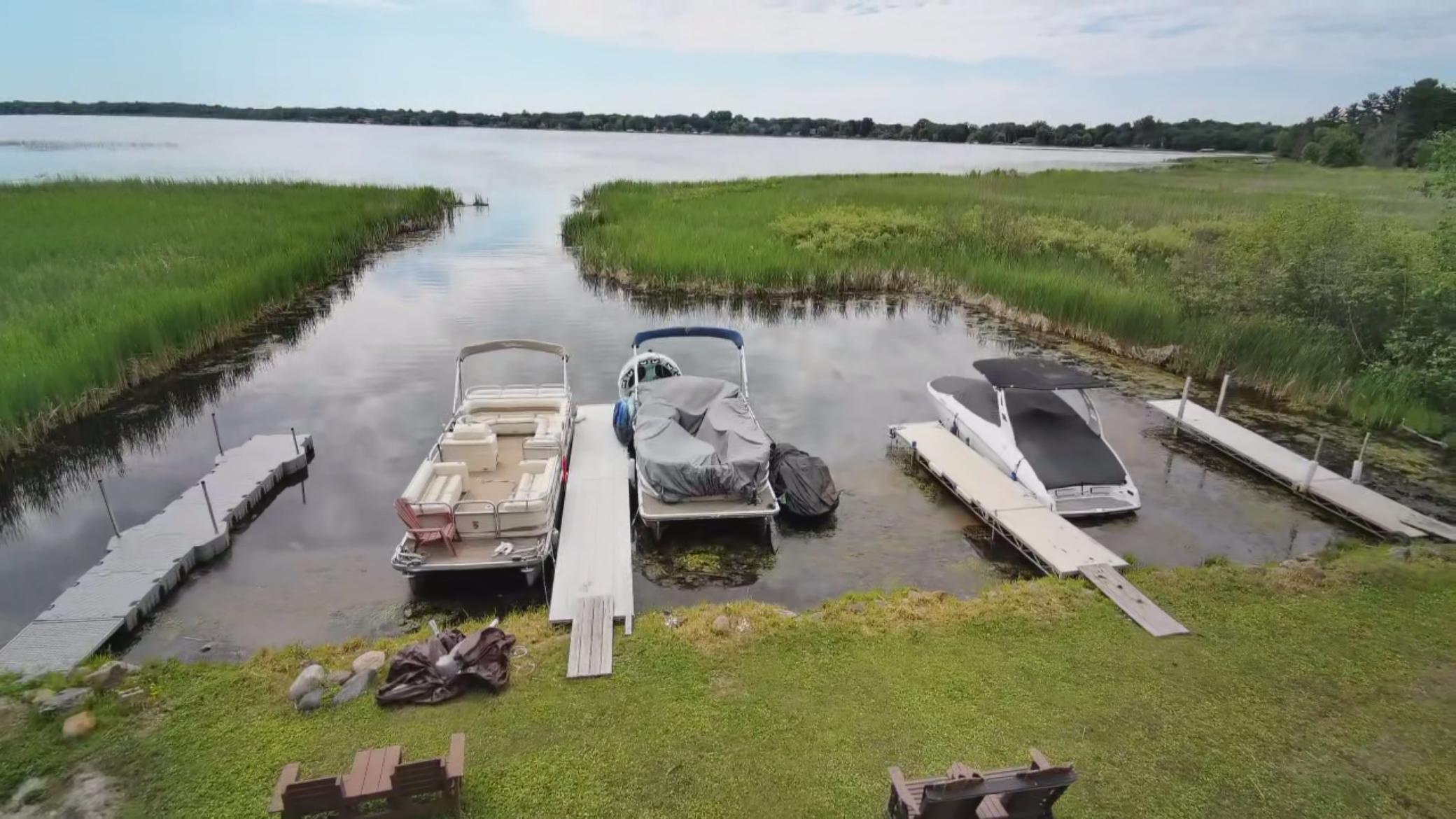 Shared dock/marina area (down the street)