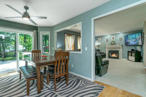 Seamless flow between the main living areas makes hosting effortless.