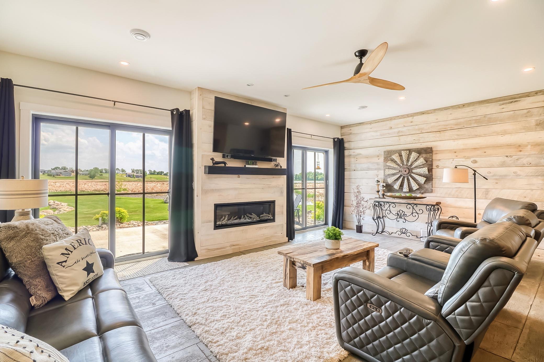 Living with a ceiling fan for added comfort.