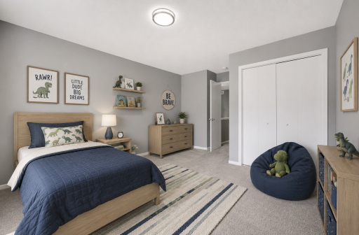 The second bedroom is also good sized - virtually staged