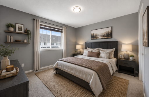 Primary Bedroom does not disapoint - virtually staged