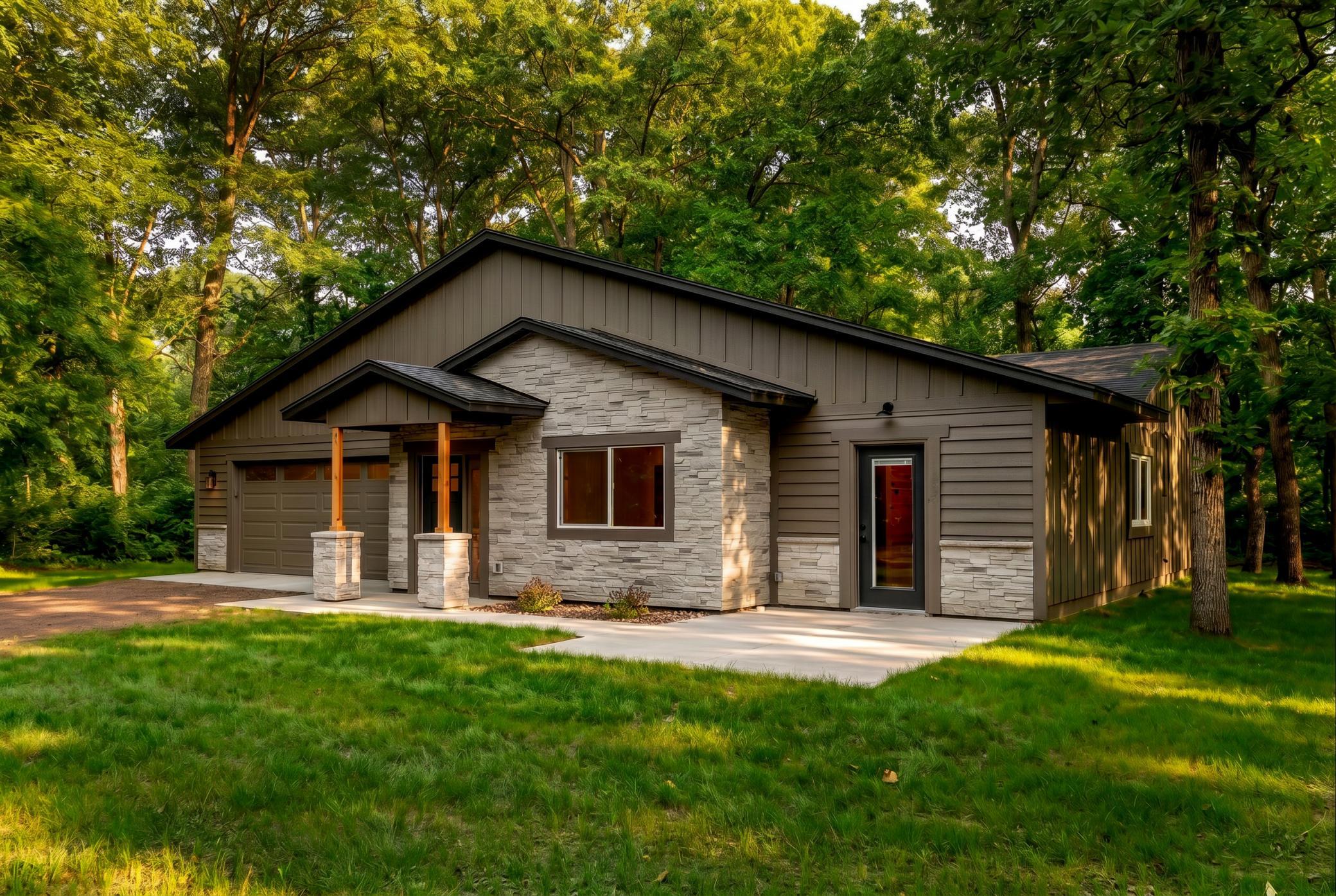 Cross Lake Access Home (AI grass)