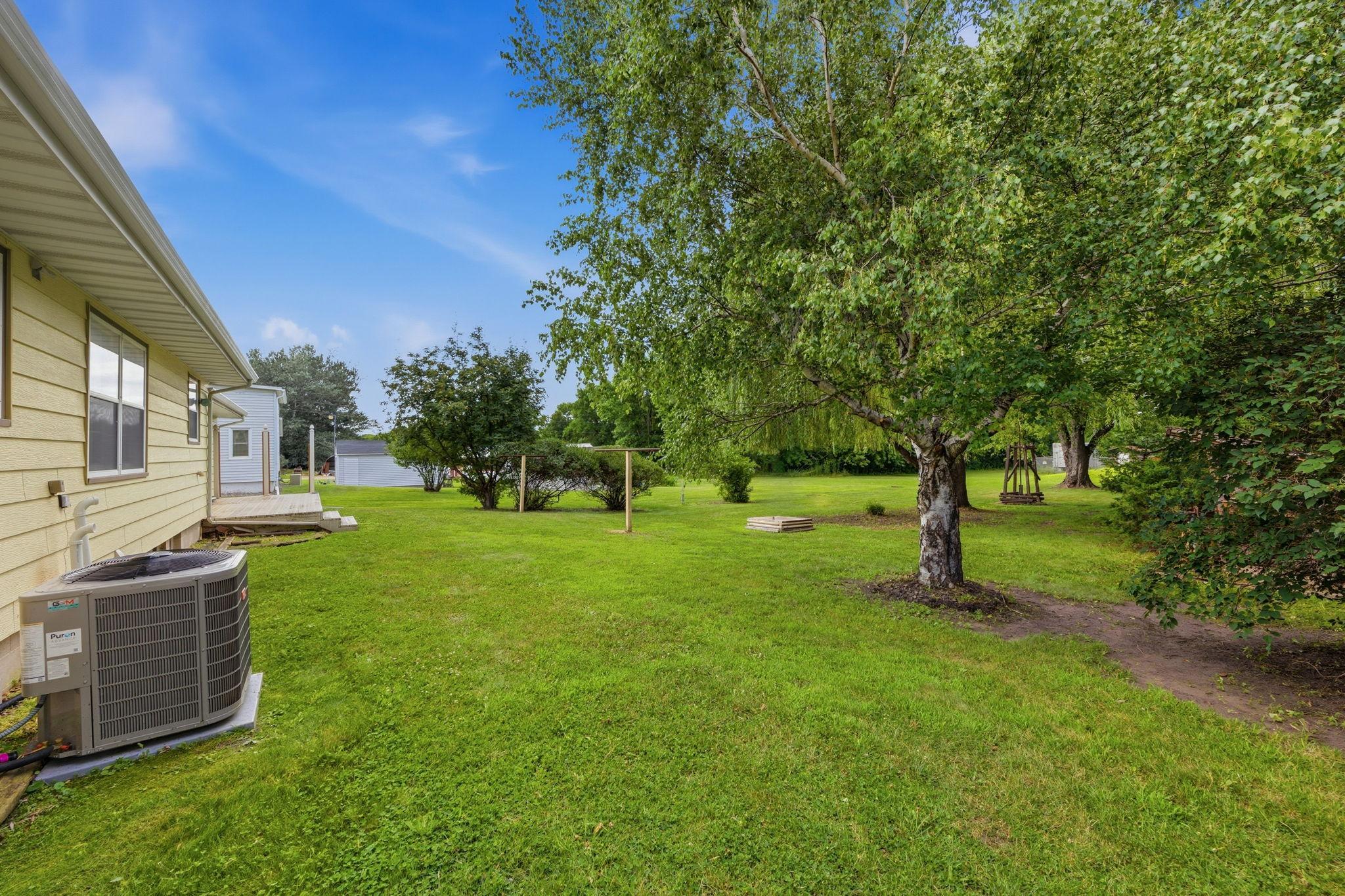 Expansive backyard perfect for entertaining.
