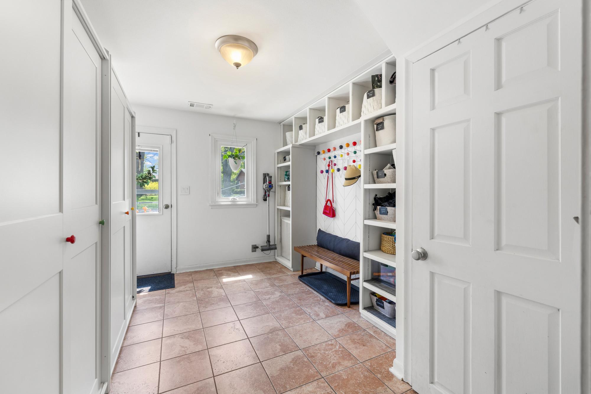 Oversized Mudroom
