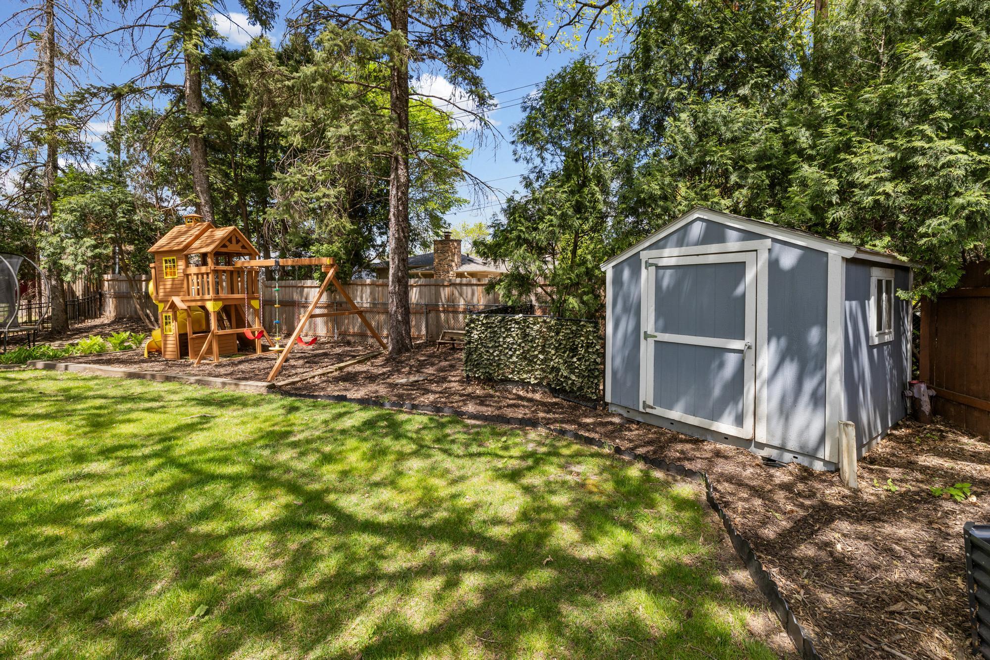 Backyard Shed & Fence