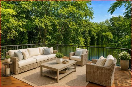 You will love the views off the deck AI generated