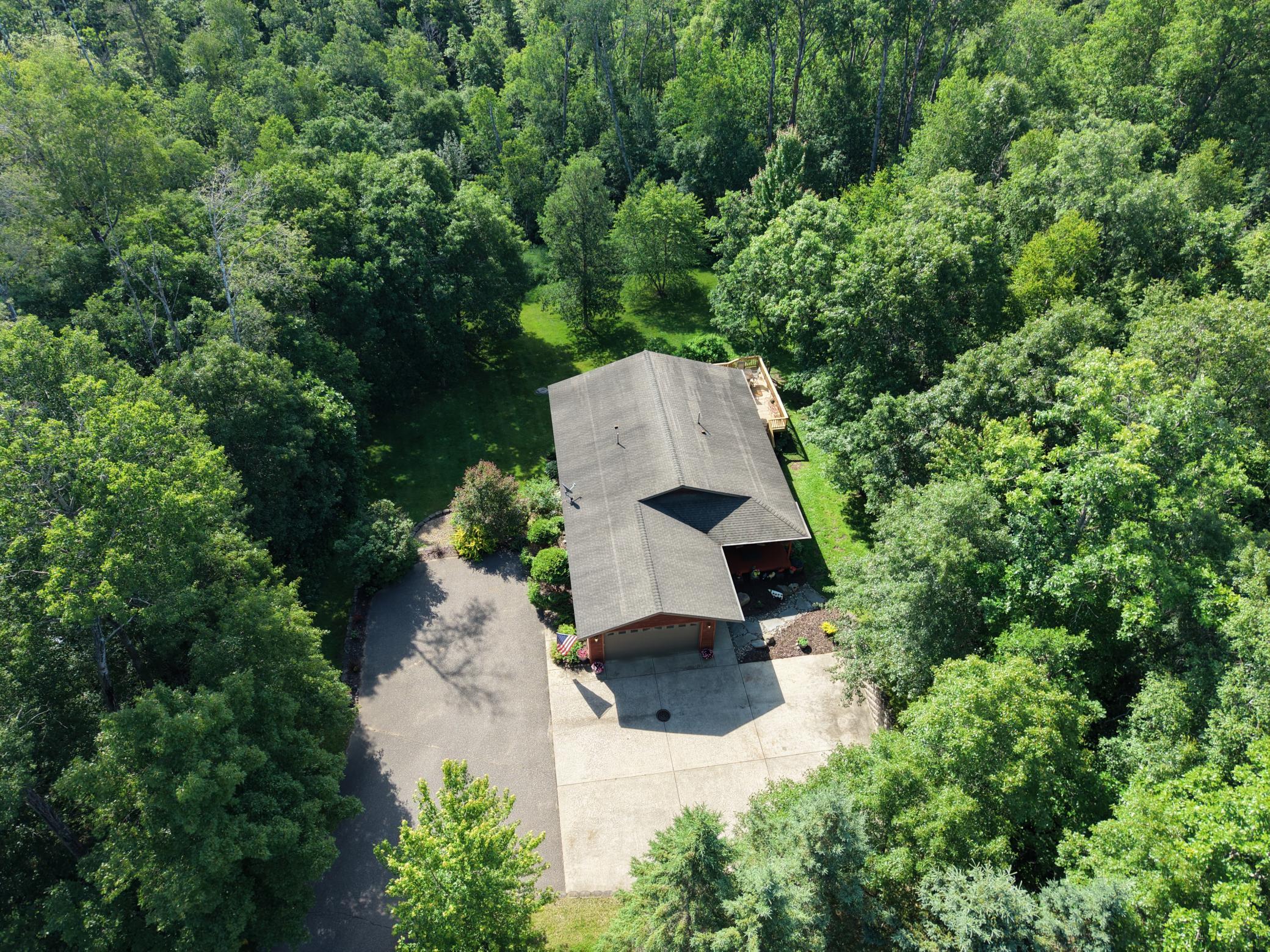 Aerial view of property