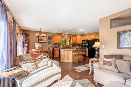Open floor plan with lots of natural lighting